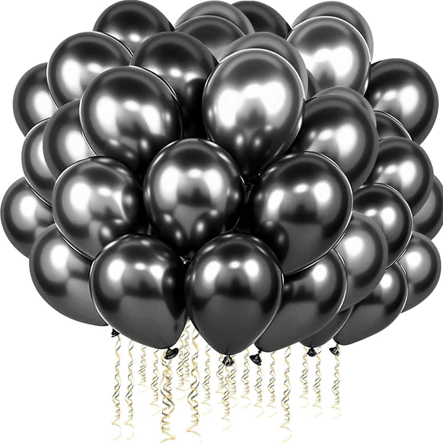 Luftballons Schwarz 60 Stück