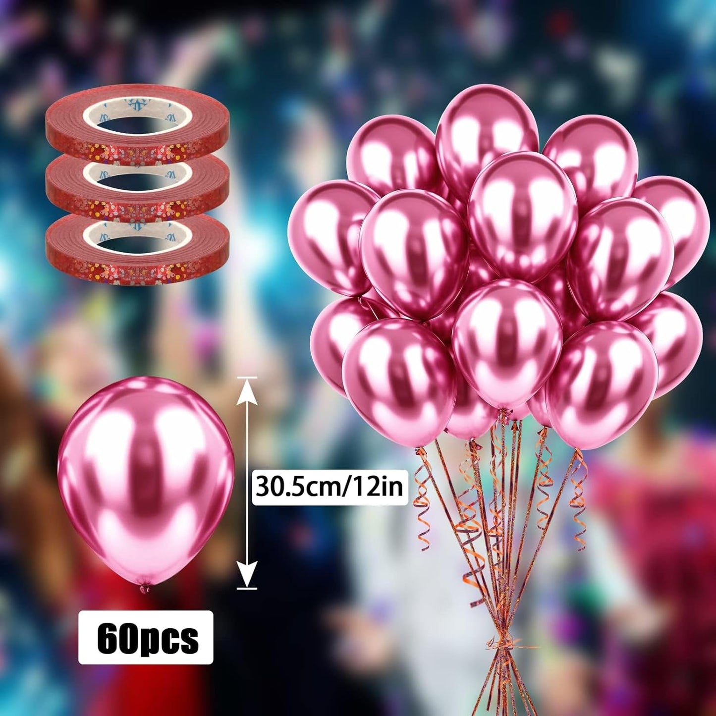 Luftballons Rot 60 Stück